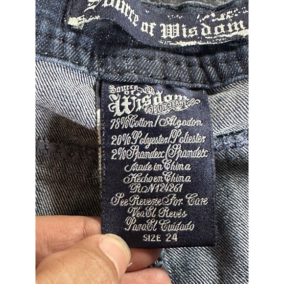 Source Of Wisdom Torrid Dark Wash Flare Jeans Size 24 - Picture 7 of 13